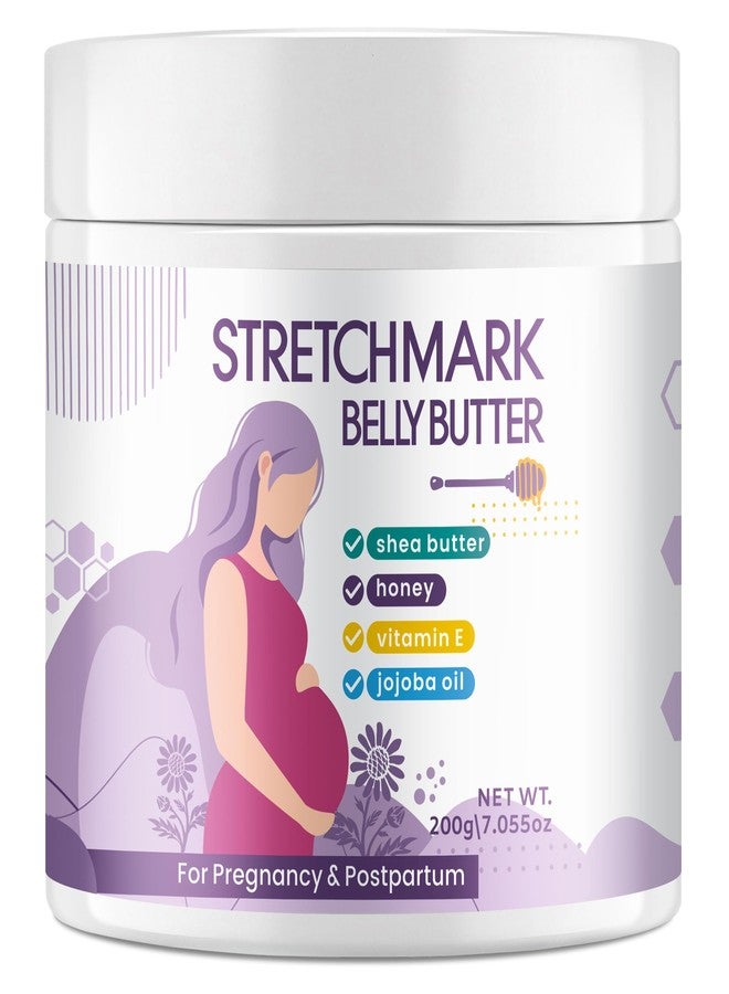 AOAO Stretch Mark Butter for Pregnancy | Body Balm for Women with Shea Butter & Vitamin E | Paraben-Free Formula for Scars & Stretch Mark Repair | Belly Butter for Pregnant Women (Shea Butter_1) - Image 1